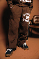 Waffle Knit Wide Sweatpant