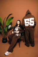 Waffle Knit Zip Up ‎Hoodie