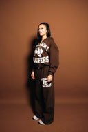 Waffle Knit Wide Sweatpant