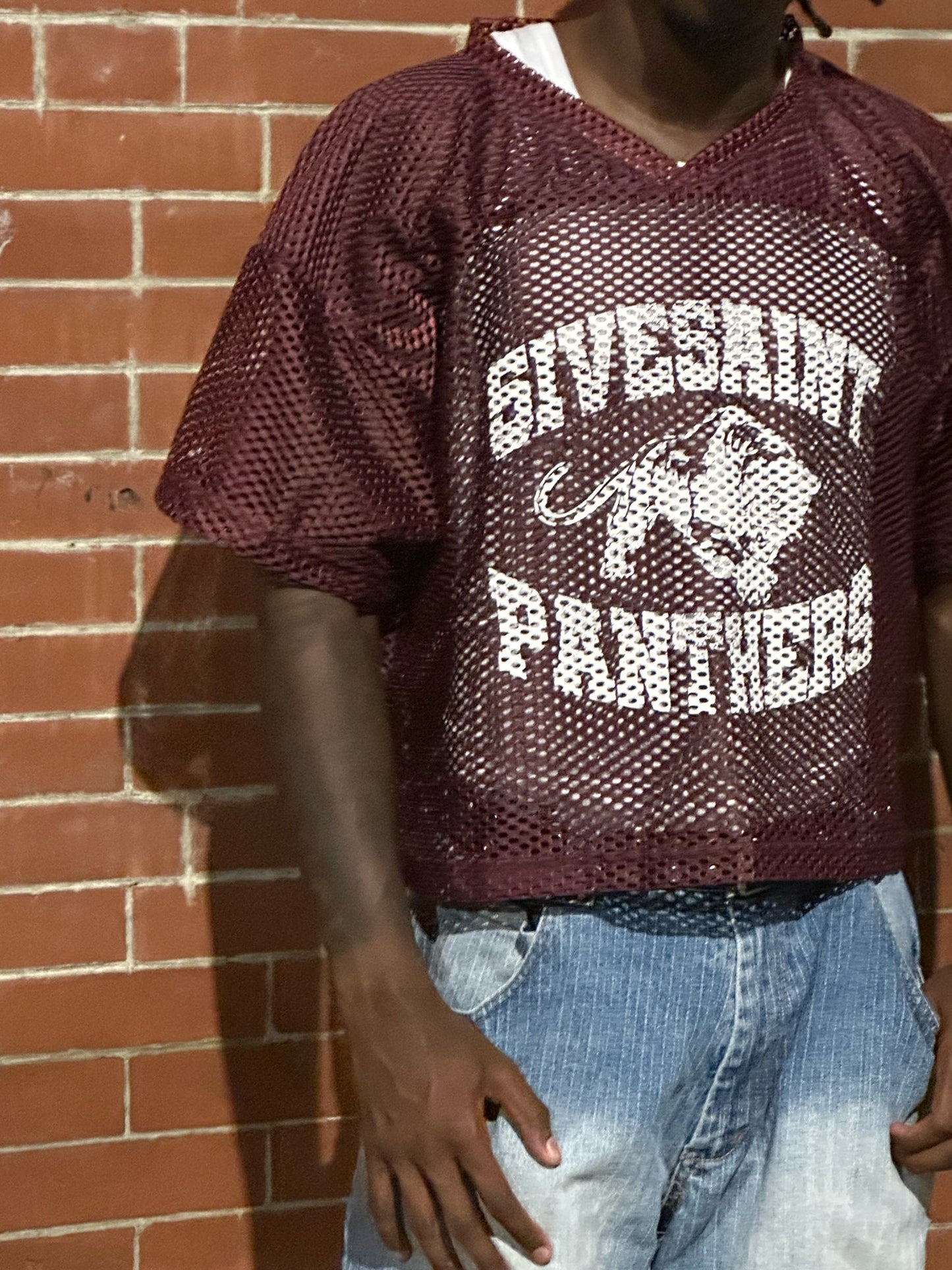 "5iveSaint Panthers" Mesh Football Jersey